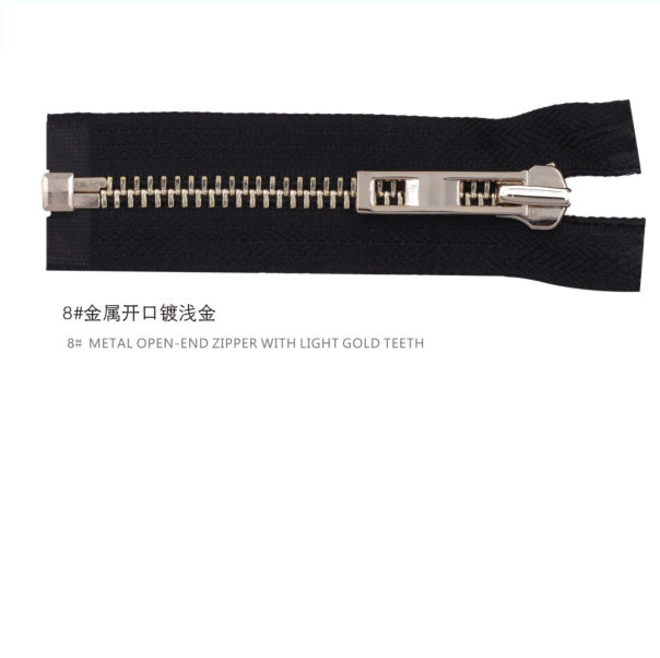 8#METAL OPEN-END ZIPPER